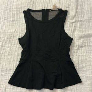 Banana republic black peplum top